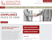 Tablet Screenshot of kotzancpa.com